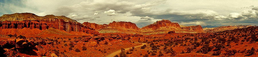 Capitol Reef Panorama Photograph by Benjamin Yeager