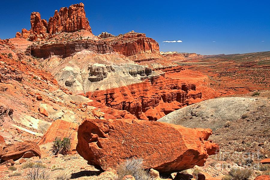 Capitol Reef National Park Photograph - Capitol Reef Waterpocket Fold by Adam Jewell