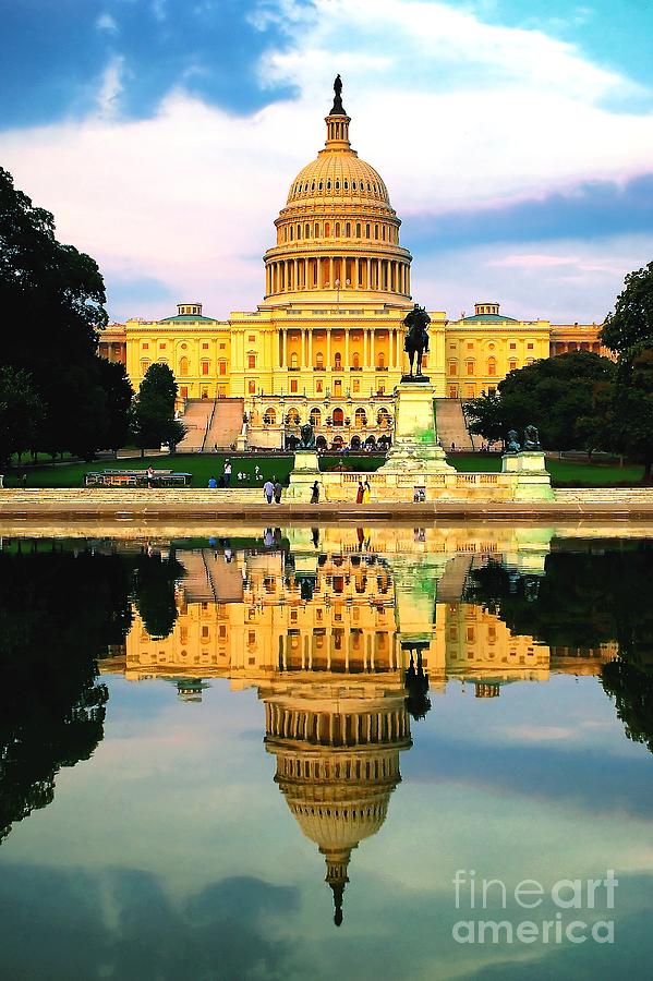 Capitol Reflection Photograph by Nick Zelinsky Jr