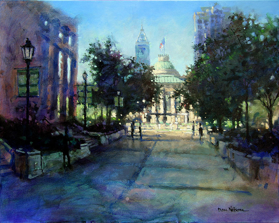 Capitol Sunrise Painting by Dan Nelson
