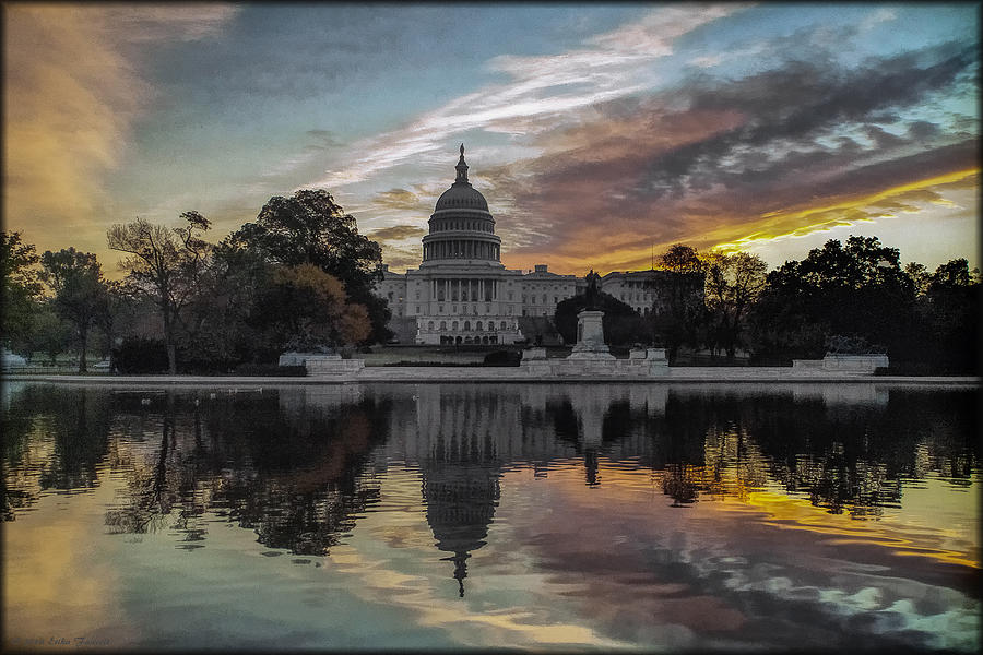 Capitol Sunrise Photograph by Erika Fawcett