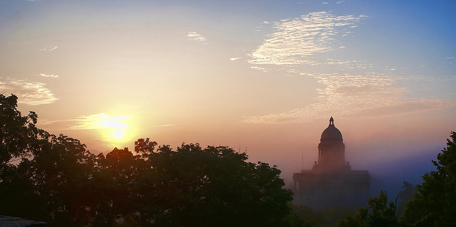 Capitol Building Photograph - Capitol Sunrise by Wayne Stacy
