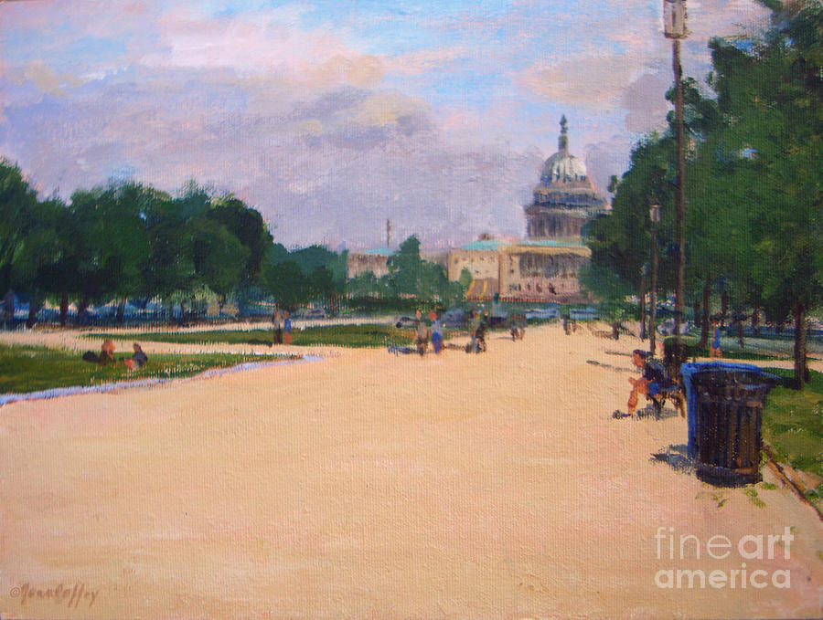 Capitol View Painting by Joan Coffey