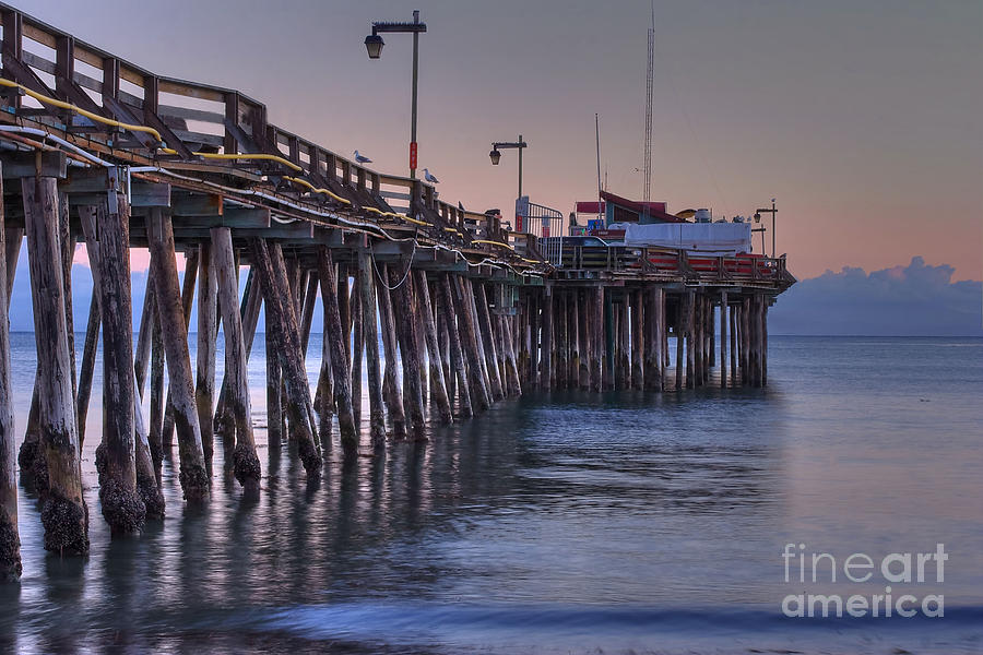 Capitola Wharf at Dusk Photograph by Morgan Wright