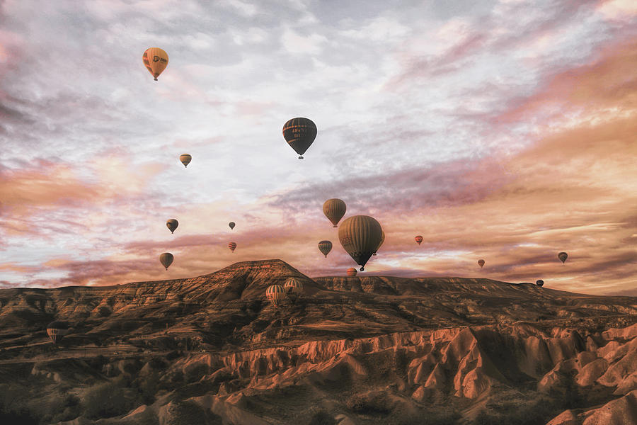 Mountain Photograph - Cappodocia Hot Air Balloon by Ayse  Yorgancilar
