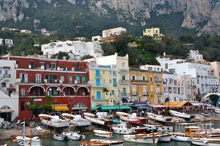 Capri Harbor -close up Photograph by Mary Ann Teschan | Fine Art America