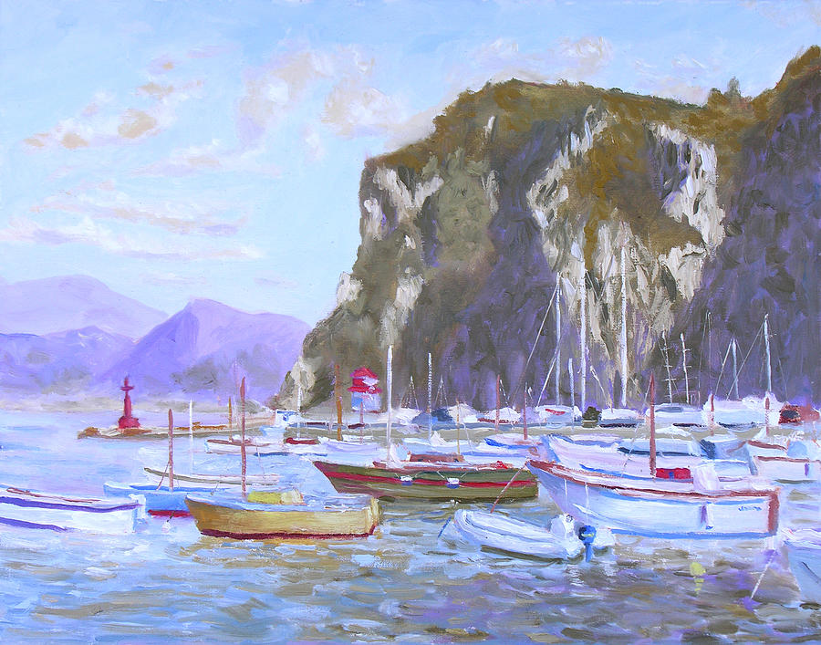 Capri Italy-Marina Grande Painting by Robert P Hedden