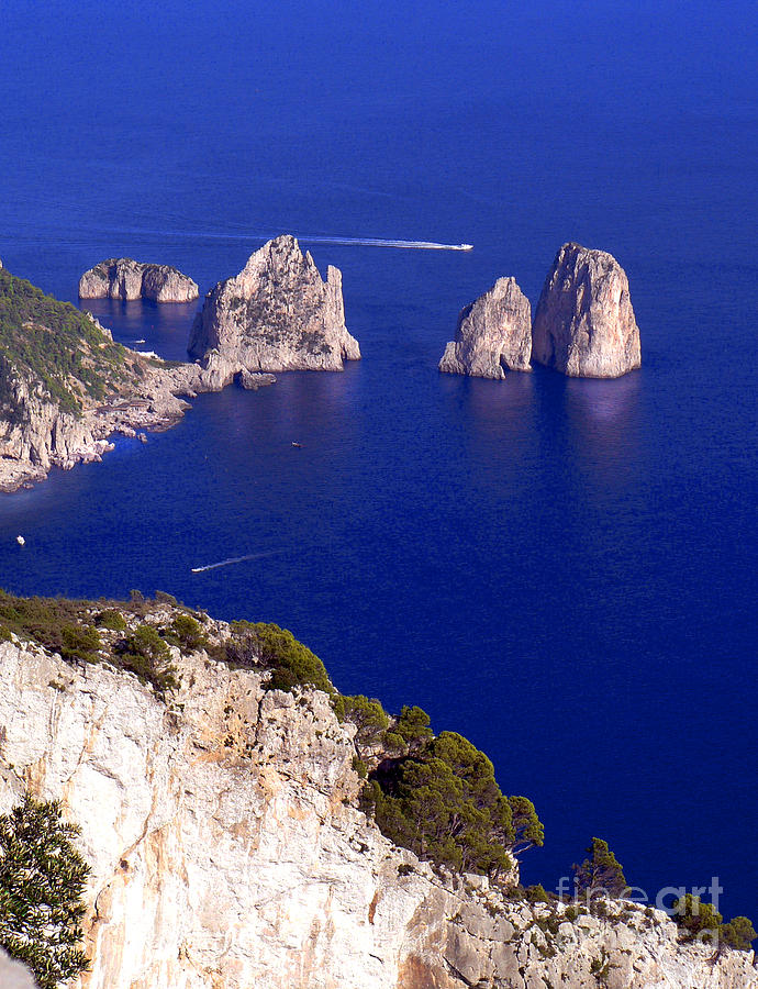 Holiday Photograph - Capri Italy seascape by Russ Murry