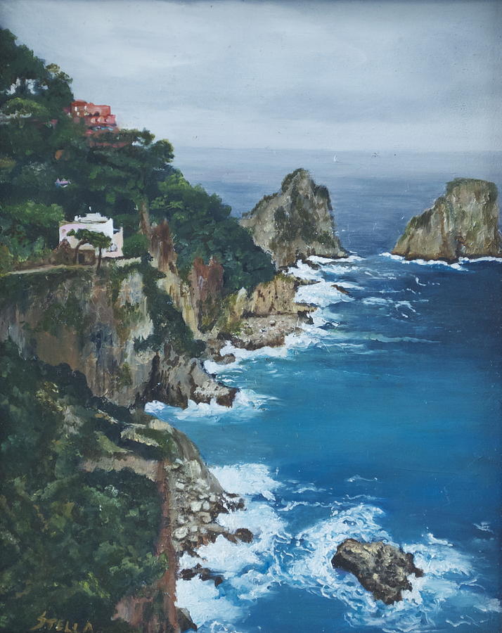 Capri Painting by Stella Marin