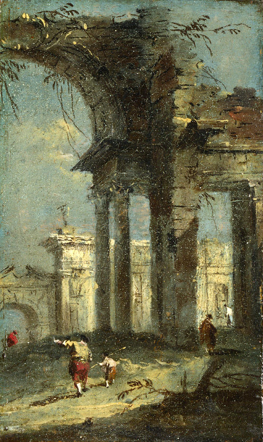 Caprice View with Ruins Painting by Francesco Guardi