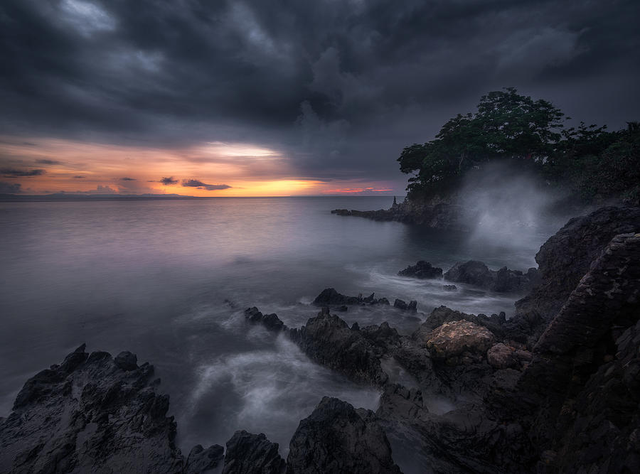 Landscape Photograph - Caprusan Temple Sunset by Ade Rizal Landscape Photograph - Caprusan Temple Sunset by Ade Rizal