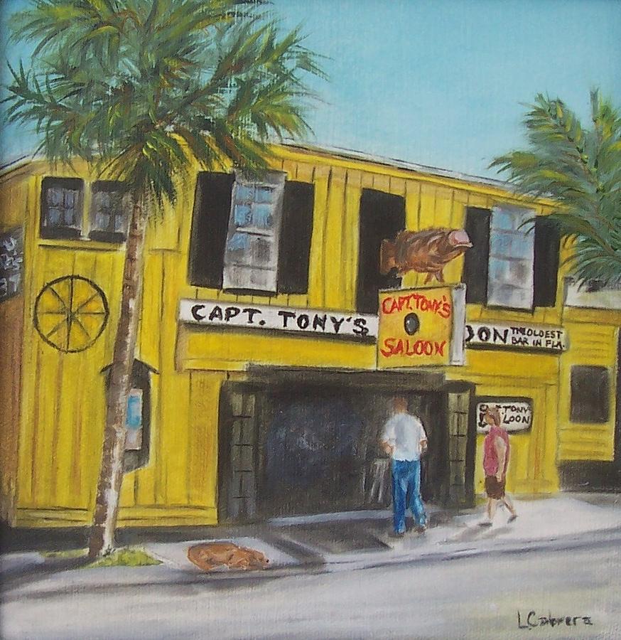 Capt. Tonys Saloon Painting by Linda Cabrera