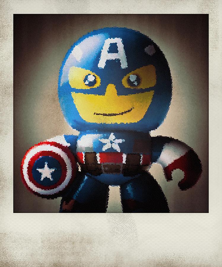 Captain America Polaroid Photograph by Bradley R Youngberg