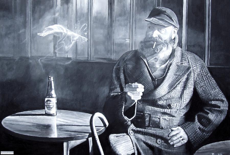 Beer Photograph - Captain Birdseye, 2008 Oils by Kevin Parrish