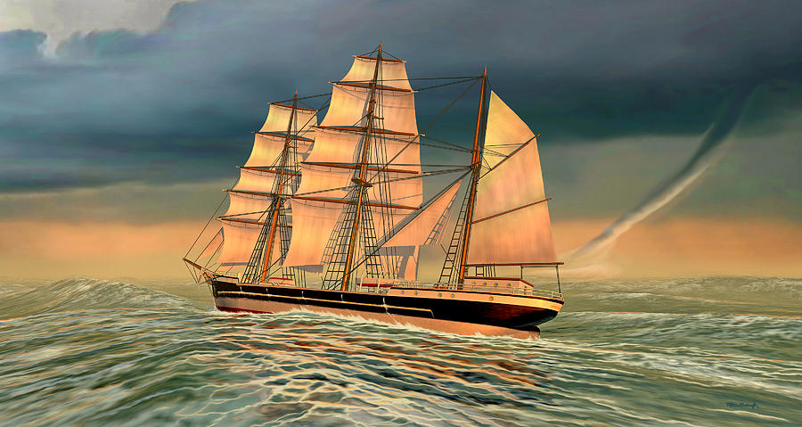 Captain Larry Paine Clippership 2 Digital Art by Duane McCullough