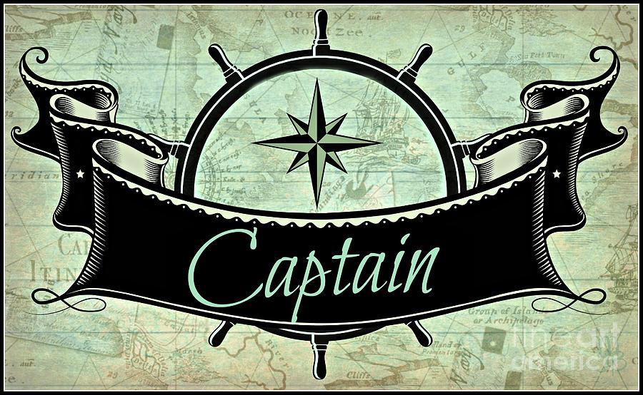 Captain Nautical  Digital Art by Mindy Bench