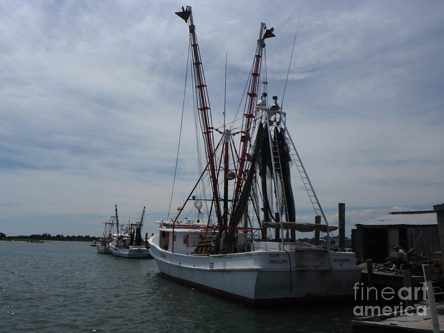 Captain Phillips Fishing Boat In Port In Swansboro North Carolina  Photograph by Paddy Shaffer