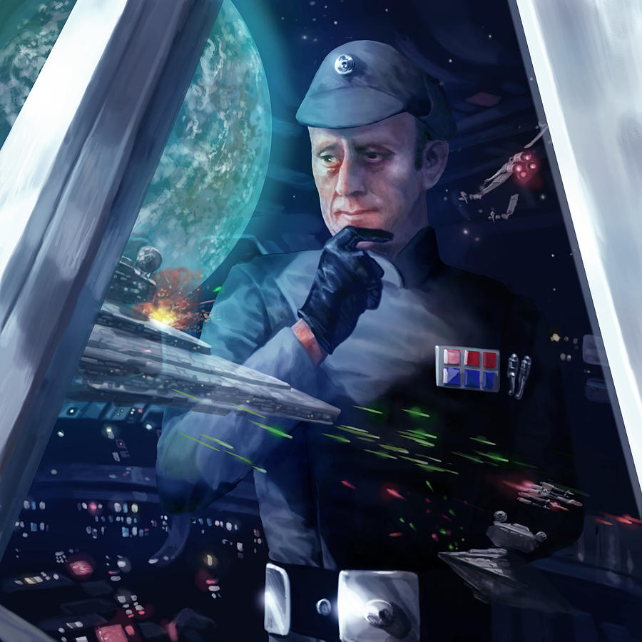 Star Wars Digital Art - Captain Piett by Ryan Barger