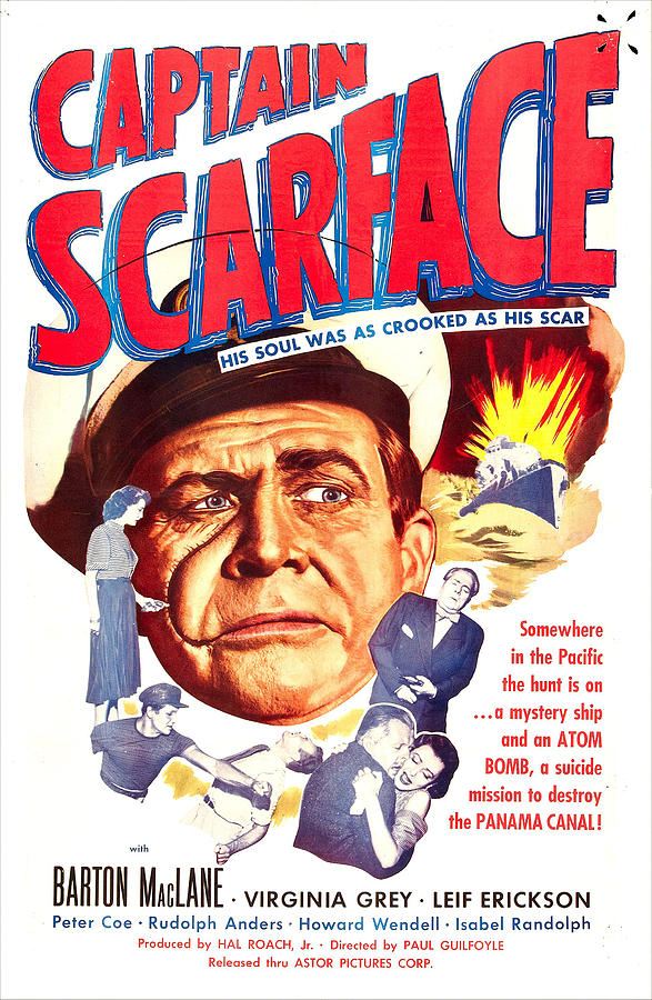 Movie Photograph - Captain Scarface, Us Poster, Barton by Everett