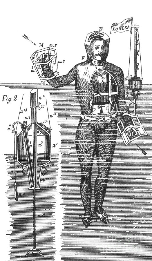 Captain Stoners Life Saving Device, 1869 Photograph by Science Source