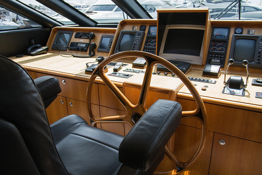 Yacht Photograph - Captains Chair by Robert VanDerWal