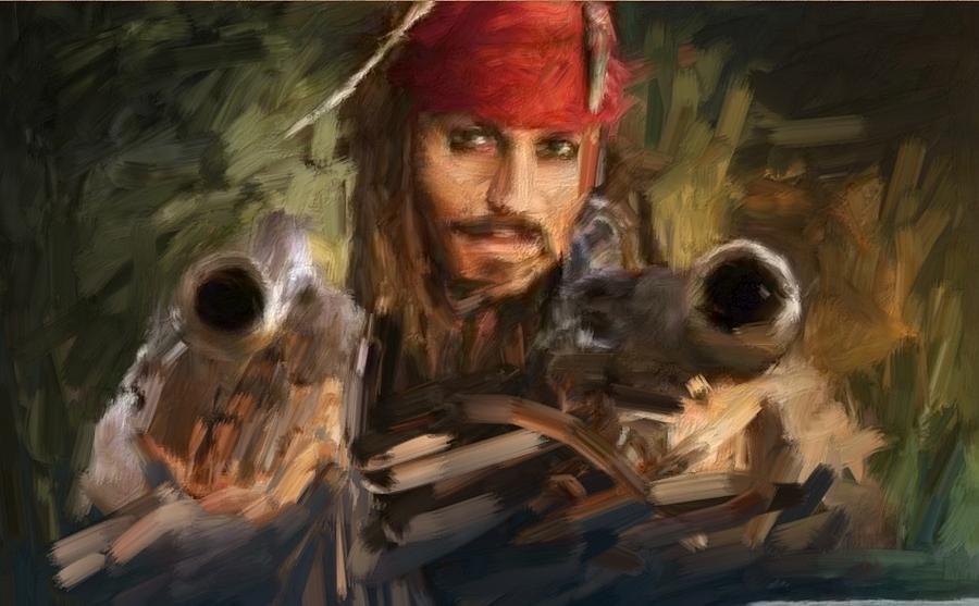 Captian Jack by Seth Nutting Painting by Bruce Nutting