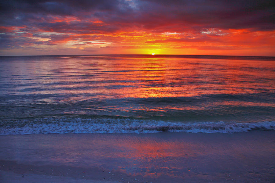 Beach Photograph - Captiva Sunset III by Steven Ainsworth
