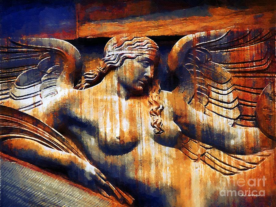 Architecture Painting - Captive Angel by RC DeWinter
