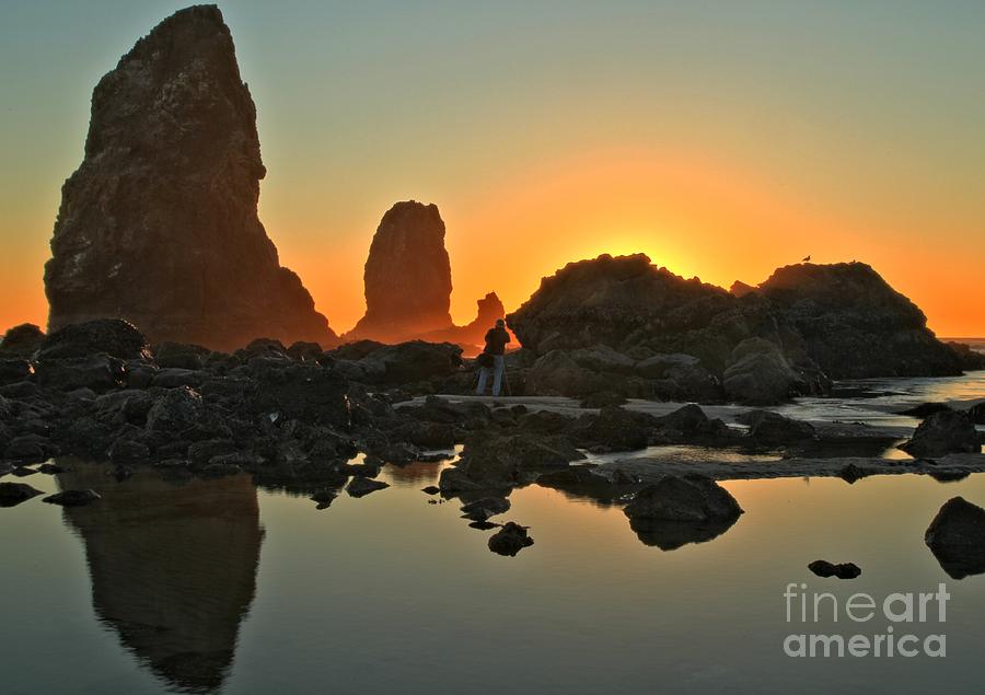 Cannon Beach Photograph - Capturing The Glow by Adam Jewell