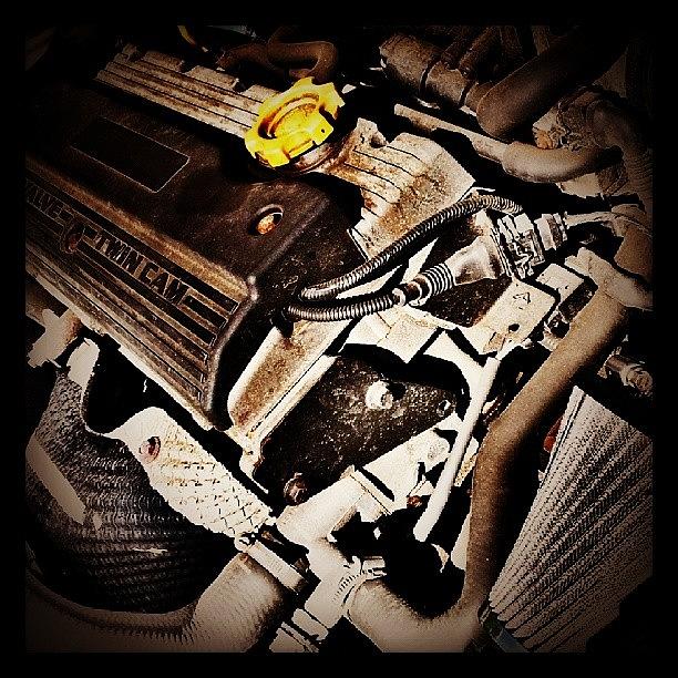 Abstract Photograph - #car #engen #mg #rover #zs #16valve by Stephen Clarridge