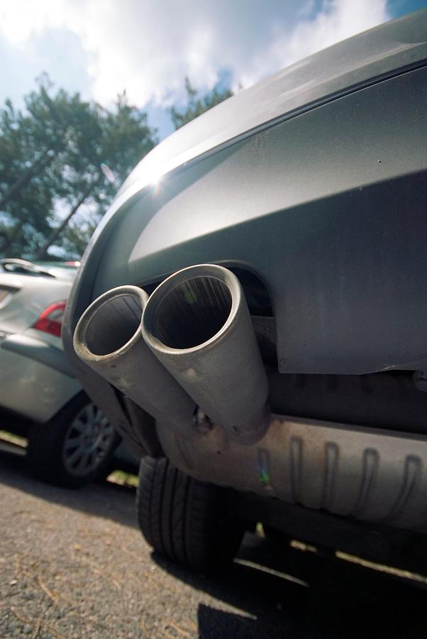 Car Exhaust Pipes by Trl Ltd./science Photo Library