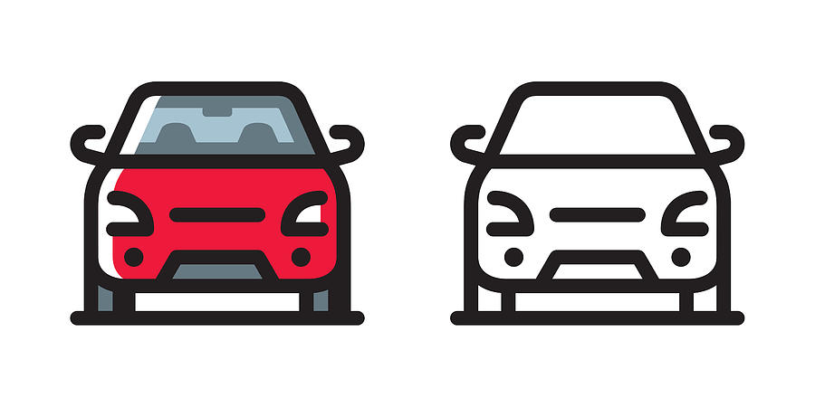 Car icon Drawing by Steppeua