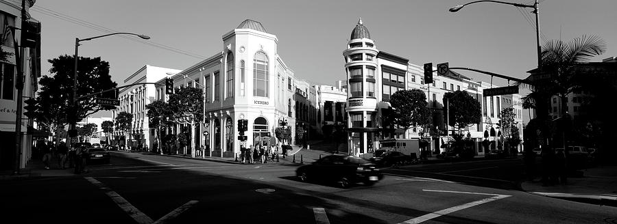 Beverly Hills Photograph - Car Moving On The Street, Rodeo Drive by Panoramic Images