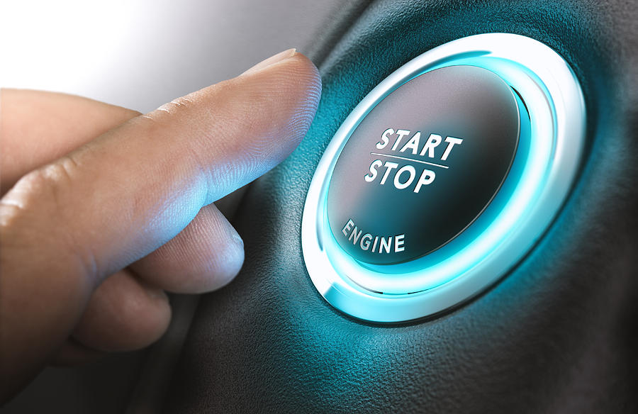Car Start and Stop Button Photograph by Olivier Le Moal