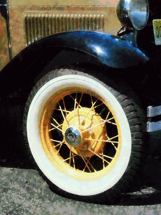 Car Wheel Closeup Photograph by Susan Savad