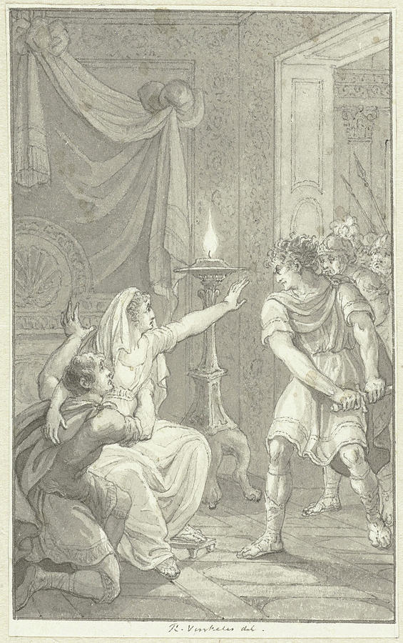 Caracalla Murdered His Brother Geta In The Bedroom Drawing by Quint Lox ...