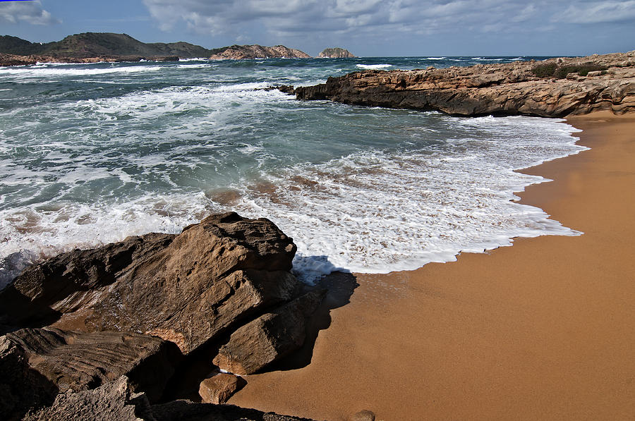 Binimel-la beach in Menorca - Caramel days Photograph by Pedro Cardona Llambias