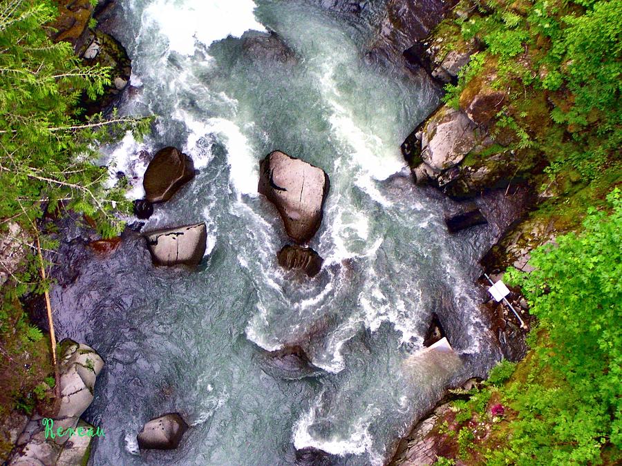 Carbon River Rapids - Washington State Photograph by A L Sadie Reneau