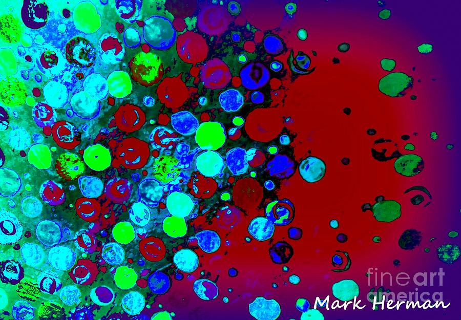 Abstract Mixed Media - Carbonated by Mark Herman