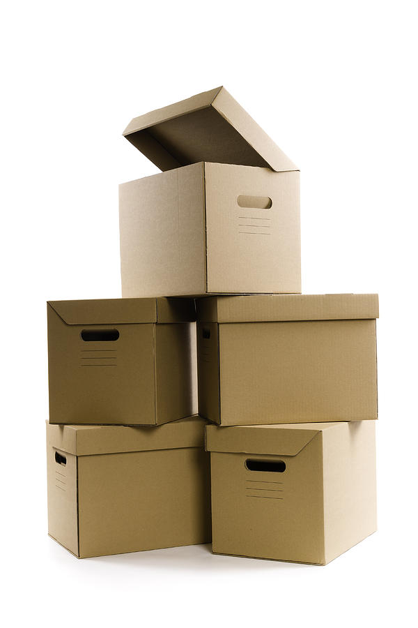 Cardboard Boxes Photograph by Republica