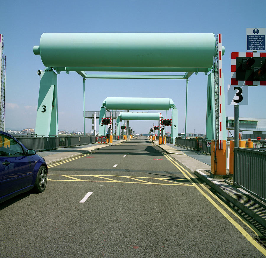 Cardiff Barrage Road Bridge Photograph by Robert Brook/science Photo Library