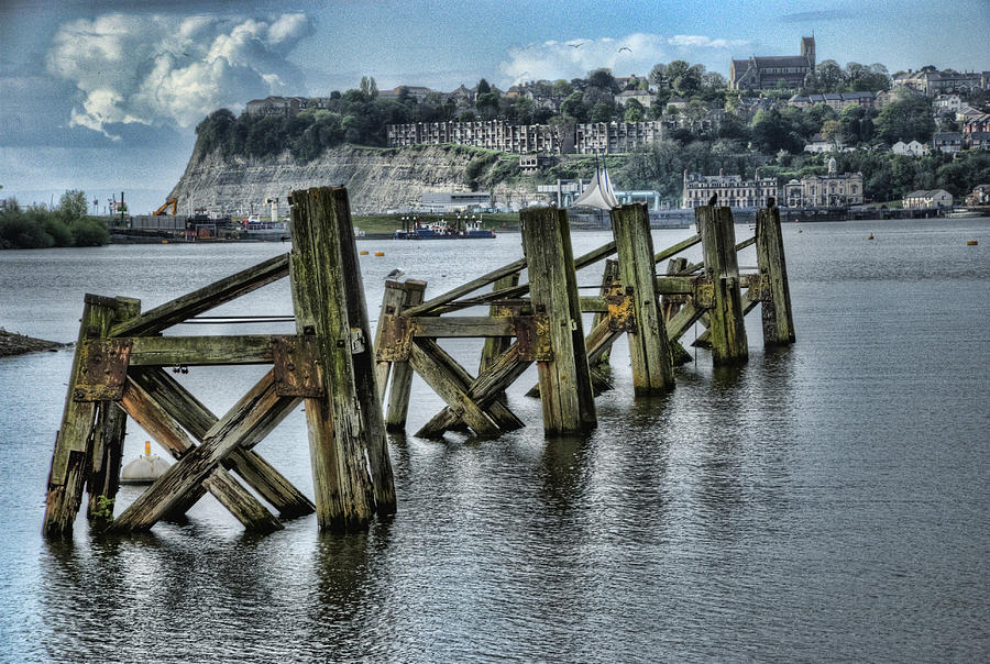 Cardiff Bay Old Jetty Supports Photograph by Steve Purnell