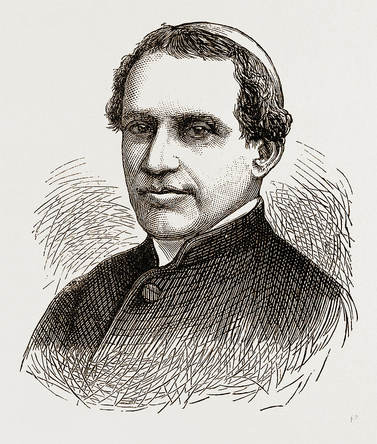 Cardinal Drawing - Cardinal Antonelli, Engraving 1873 by Litz Collection