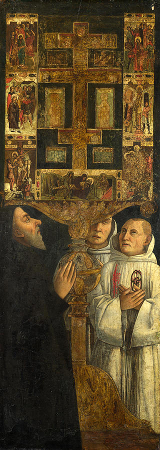 Gentile Bellini Painting - Cardinal Bessarion with the Bessarion Reliquary by Gentile Bellini