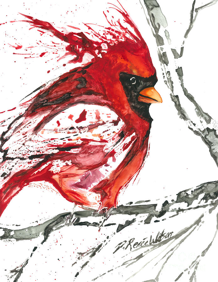 Cardinal Painting - Cardinal Direction by D Renee Wilson