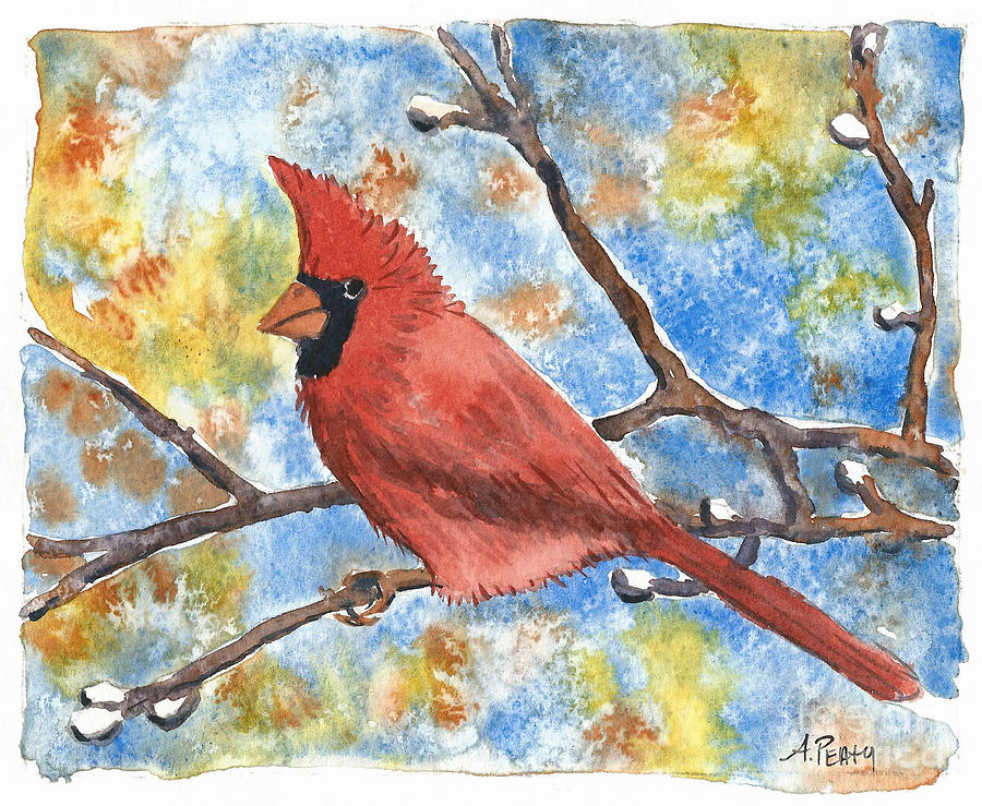 Cardinal Rule Painting by Audrey Peaty
