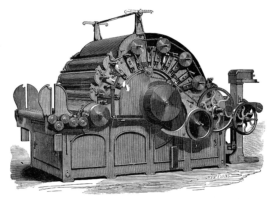 Carding Machine Photograph by Science Photo Library