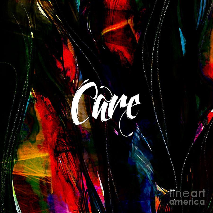 Inspirational Mixed Media - Care by Marvin Blaine