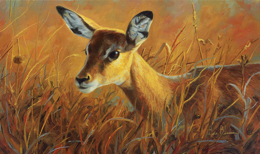Wildlife Painting - Careful by Lucie Bilodeau