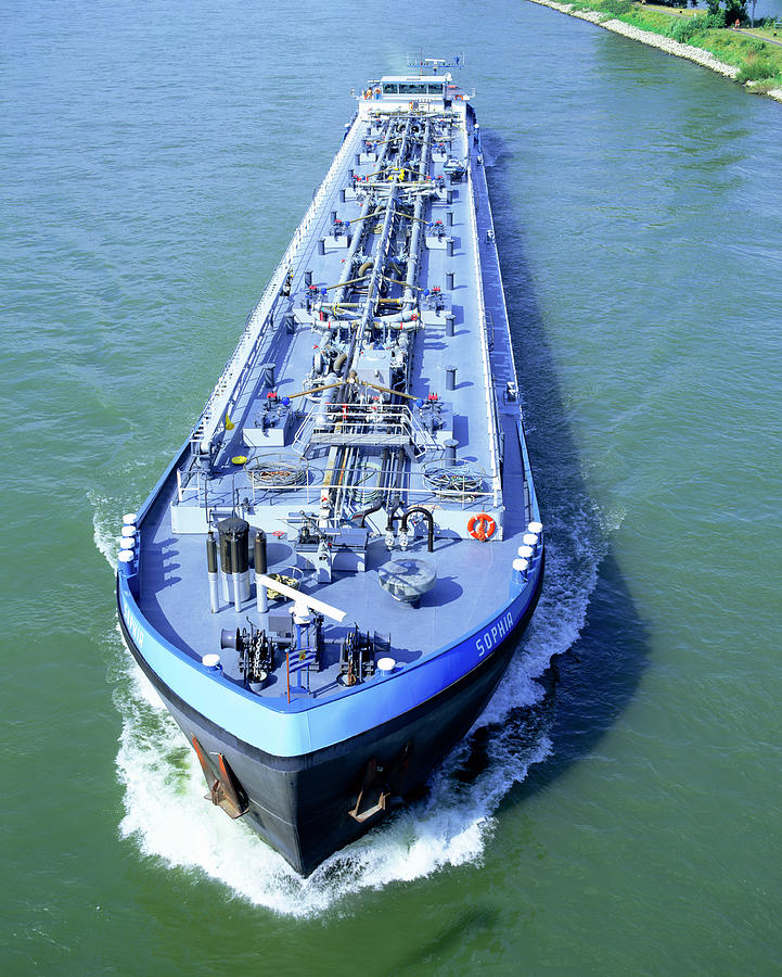 Cargo Barge Photograph by Martin Bond/science Photo Library